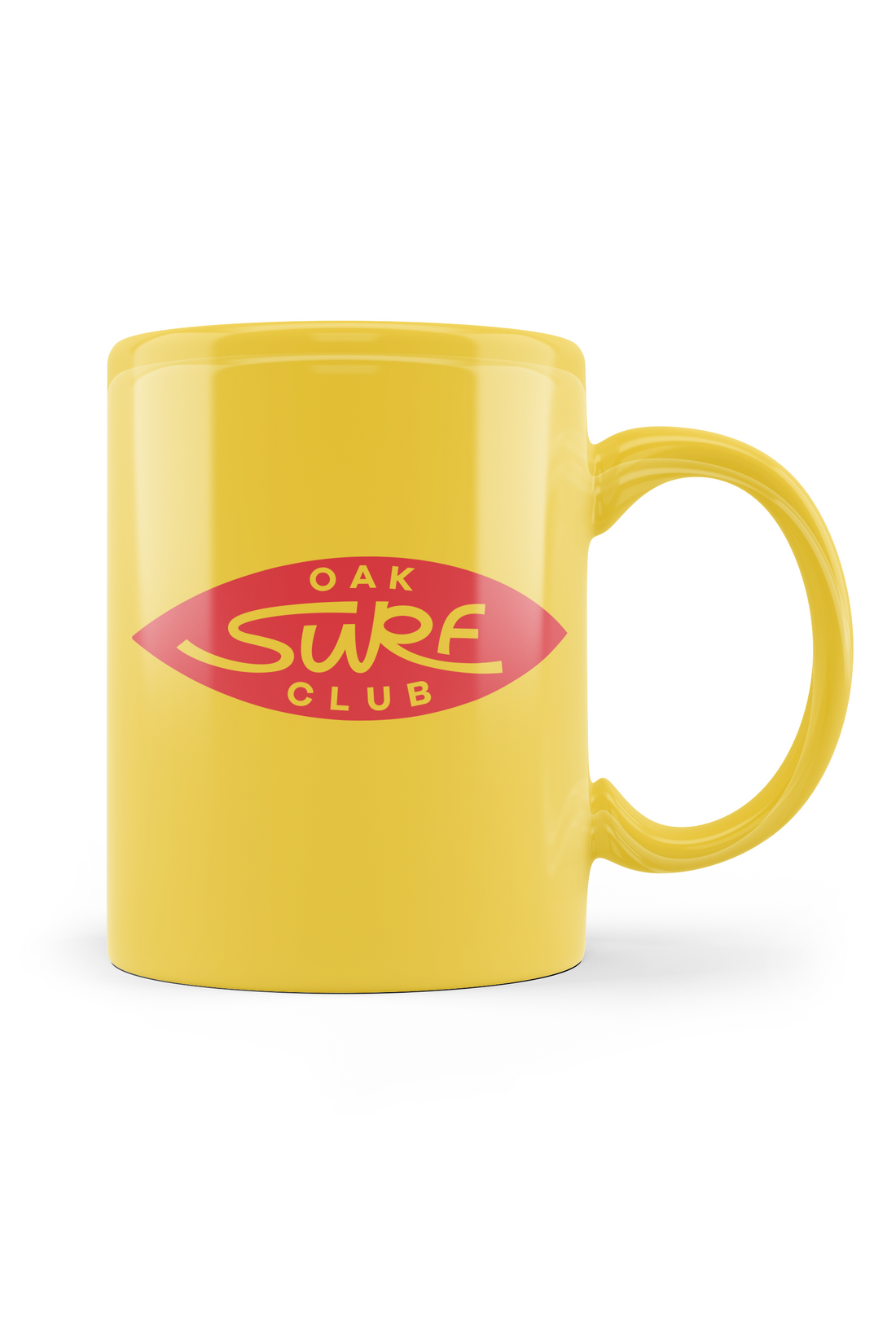 OAK SURF MUG CLUB - OG YELLOW/RED Mugs OAK SURF CLUB   