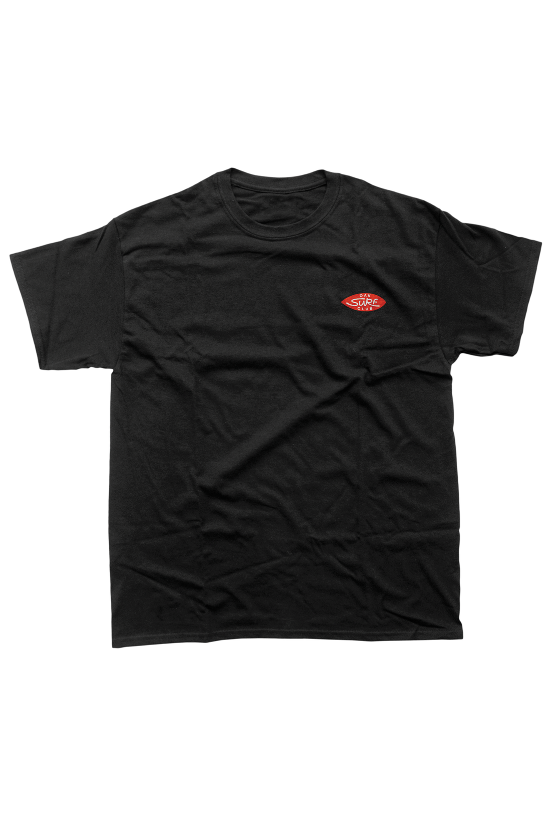 OAK SURF CLUB UNISEX OG TEE - BLACK/RED TSHIRT OAK SURF CLUB   