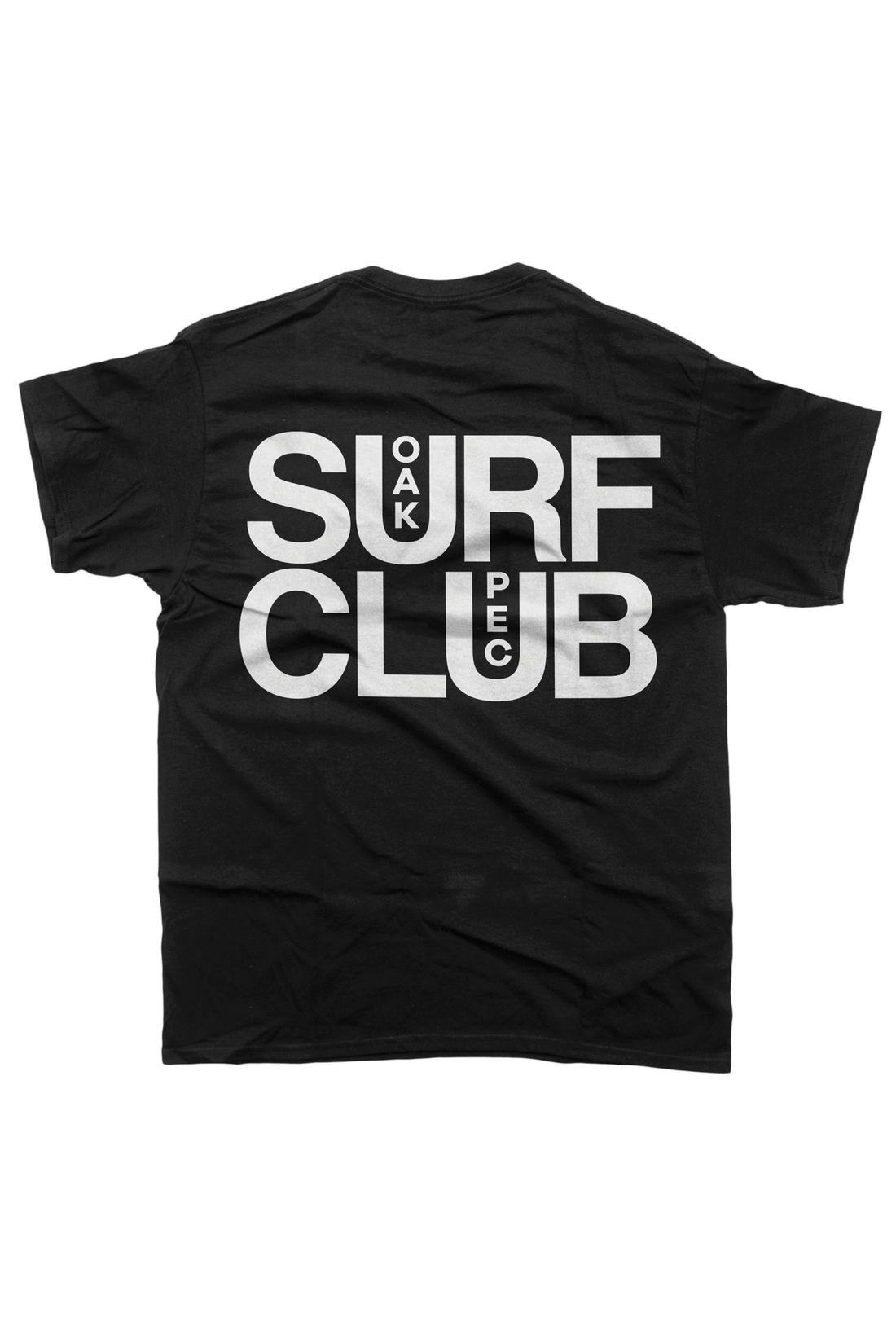 OAK SURF CLUB UNISEX PEC TEE - BLACK TSHIRT OAK SURF CLUB   