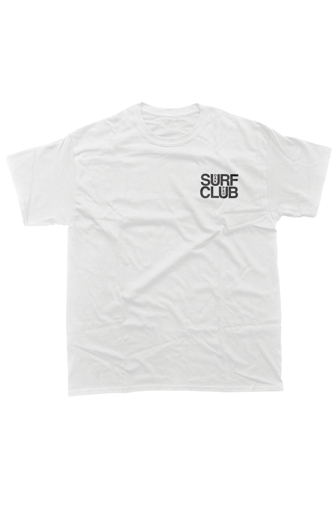 OAK SURF CLUB UNISEX PEC TEE - WHITE TSHIRT OAK SURF CLUB   