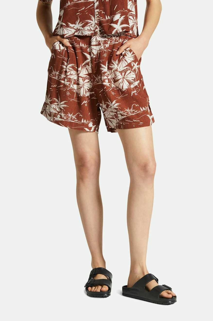 BRIXTON RIVIERA SHORT - SEPIA SHORT BRIXTON   