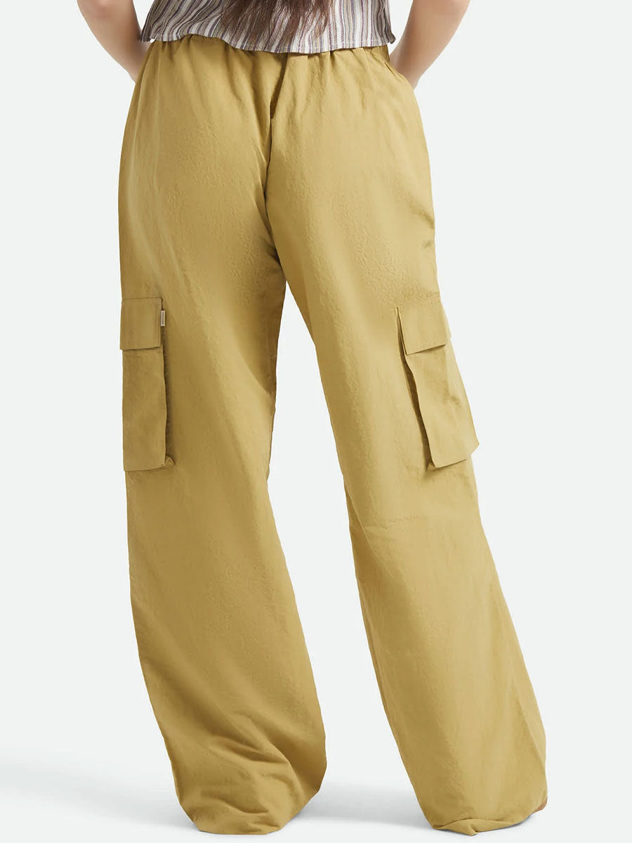 BRIXTON THE JETT CARGO WIDE LEG PANT - OLIVE STONE PANT BRIXTON