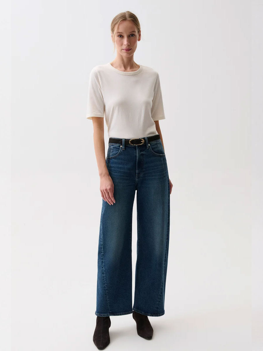 PISTOLA KYRA HIGH RISE BOWED WIDE ANKLE PANT - COSMIC JEANS PISTOLA