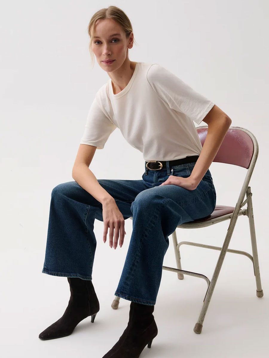 PISTOLA KYRA HIGH RISE BOWED WIDE ANKLE PANT - COSMIC JEANS PISTOLA