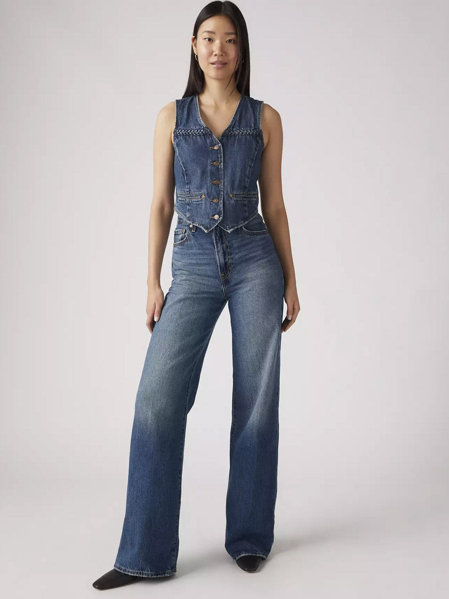 LEVI'S RIBCAGE WIDE LEG - POLAR PERIMETER JEANS LEVI'S