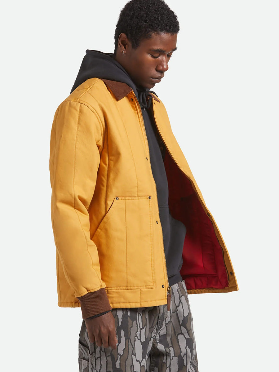 BRIXTON BUILDERS RANCH JACKET - SPRUCE YELLOW JACKETS BRIXTON