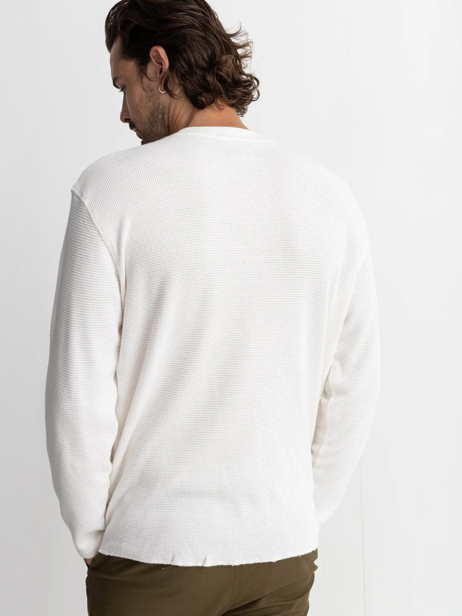 RHYTHM CLASSIC WAFFLE KNIT - VINTAGE WHITE SHIRT RHYTHM   