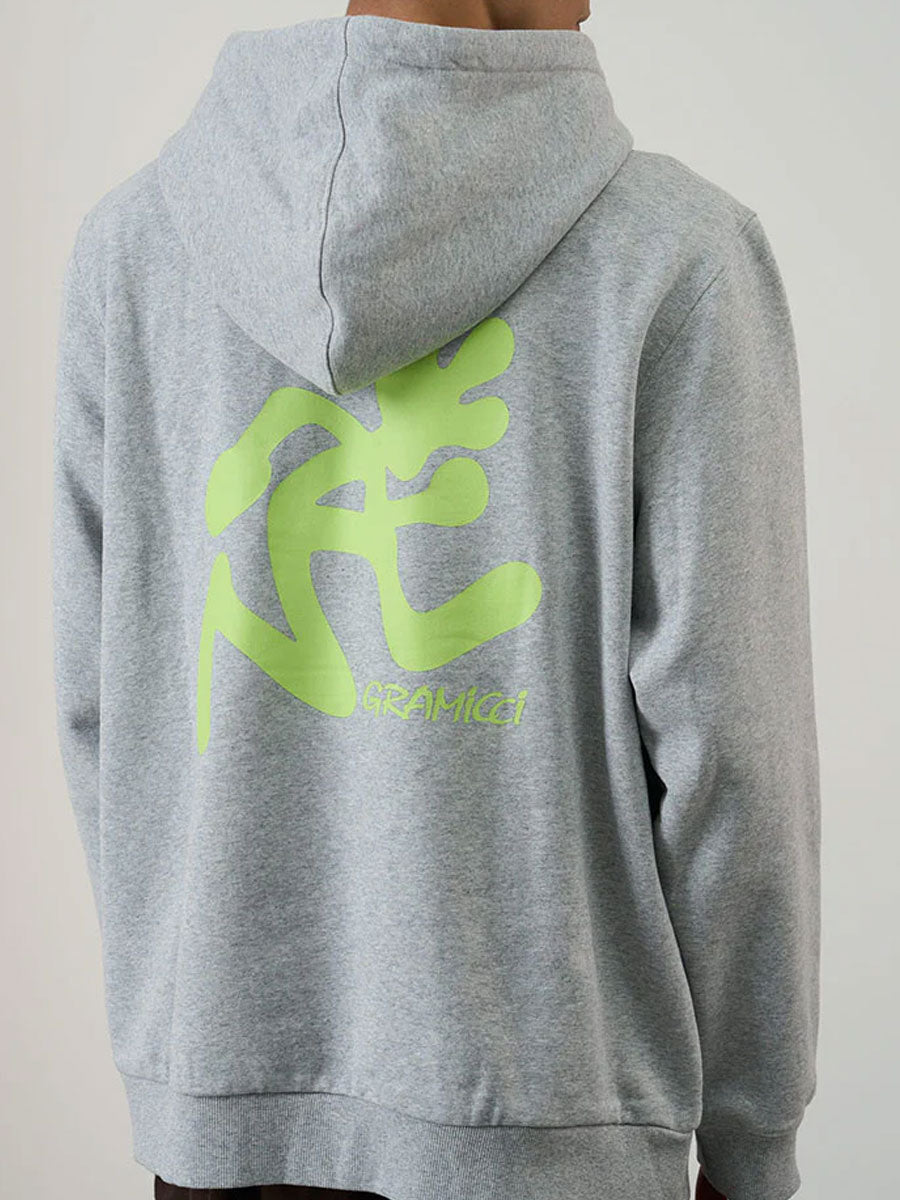 GRAMICCI RUNNING MAN HOODED SWEATSHIRT - HEATHER GREY SWEATERS GRAMICCI