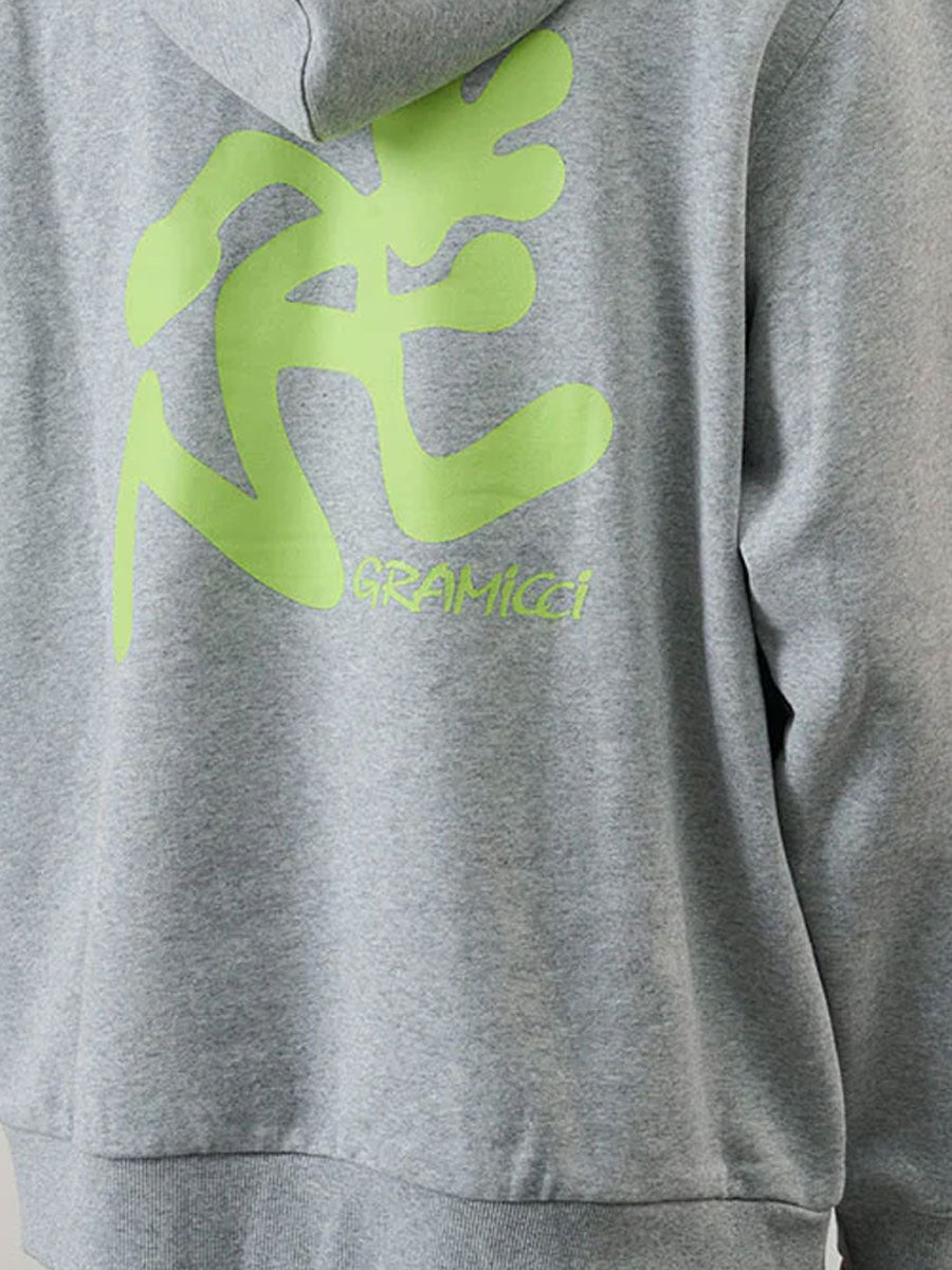 GRAMICCI RUNNING MAN HOODED SWEATSHIRT - HEATHER GREY SWEATERS GRAMICCI