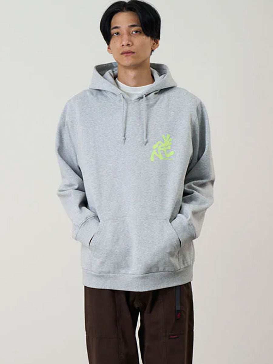 GRAMICCI RUNNING MAN HOODED SWEATSHIRT - HEATHER GREY SWEATERS GRAMICCI