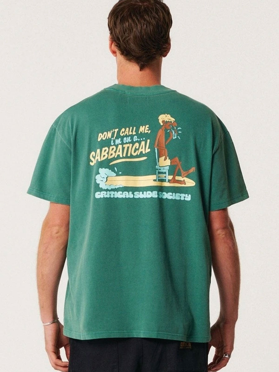 CRITICAL SLIDE SABBATICAL TEE - BOTTLE GREEN