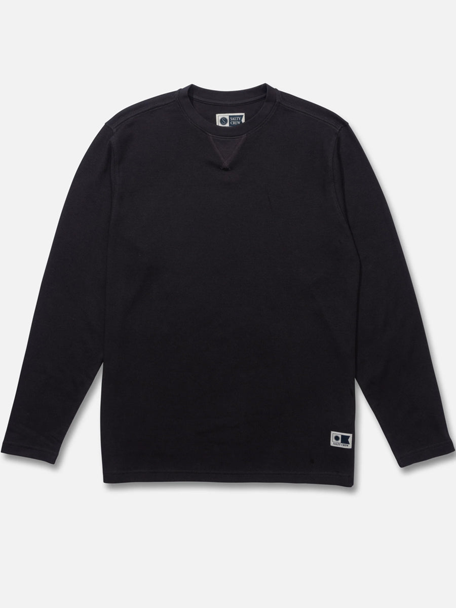 SALTY CREW CAST OFF LONG-SLEEVE THERMAL - BLACK | OAK CLOTHING CO.