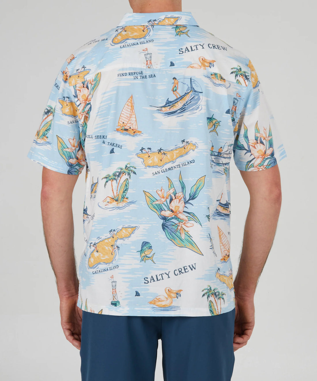 SALTY CREW ISLAND SS WOVEN SHIRT SHIRT SALTY CREW   