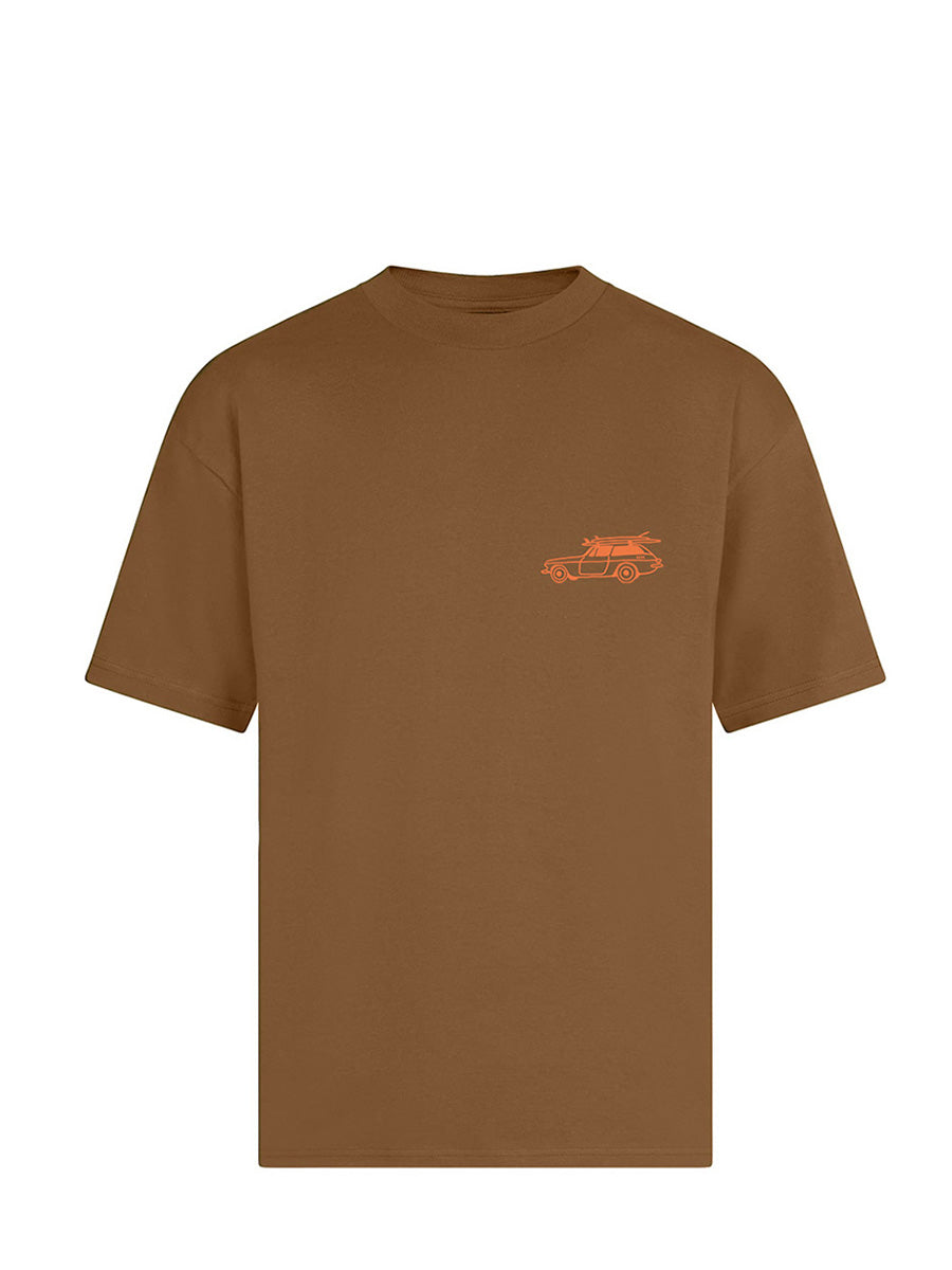 OAK SURF CLUB SANDBANKS TEE - SILT TSHIRT OAK SURF CLUB