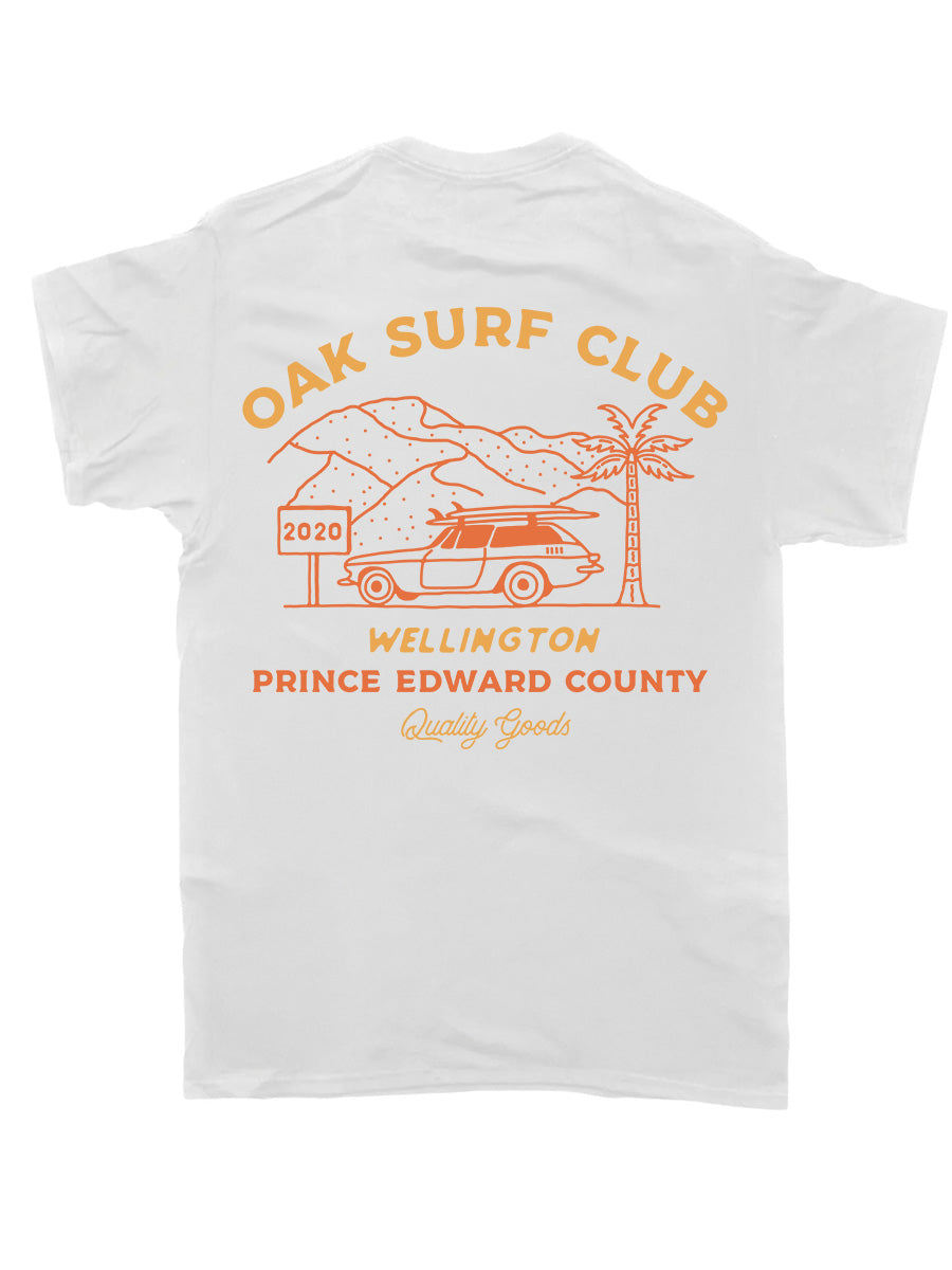 OAK SURF CLUB SANDBANKS TEE - WHITE TSHIRT OAK SURF CLUB