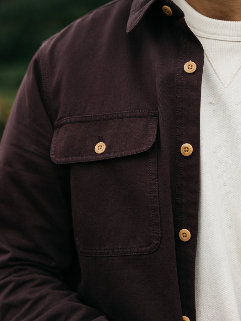 FINISTERRE EDDYSTONE SHIRT - BLACK CHERRY SHIRT FINISTERRE   