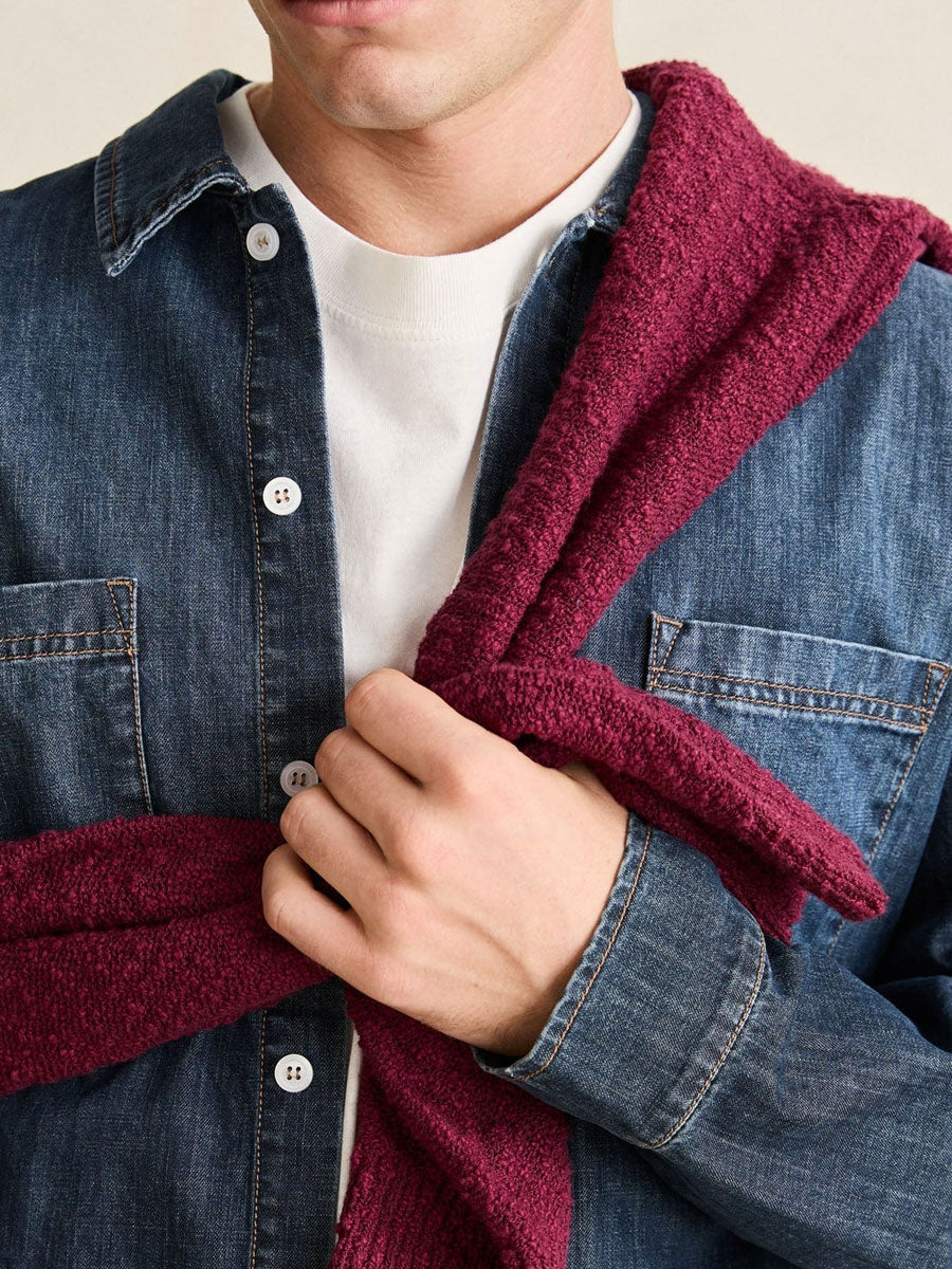 RHYTHM SERGE DENIM OVERSHIRT - WASHED INDIGO SHIRTS RHYTHM