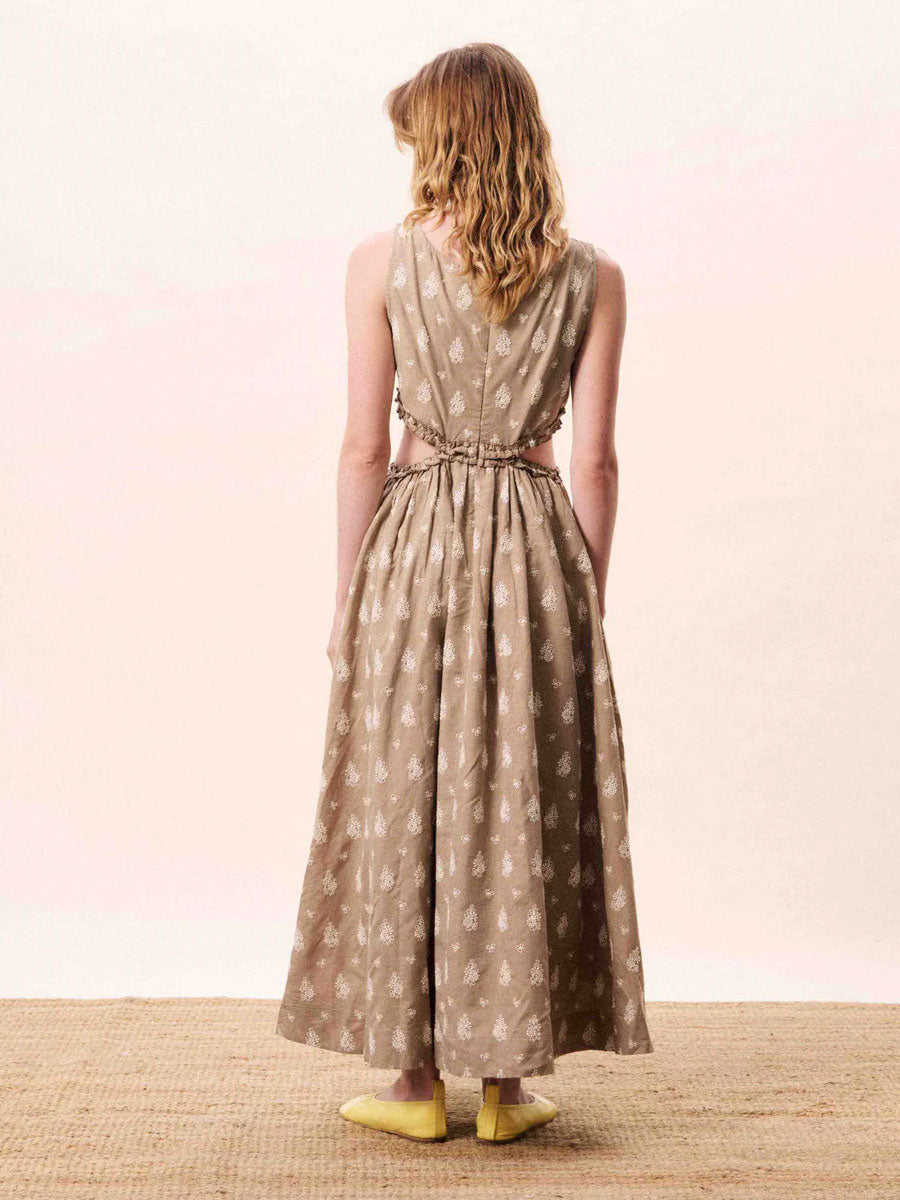 FRNCH STELLARIA DRESS - MARRON GLACE DRESSES FRNCH