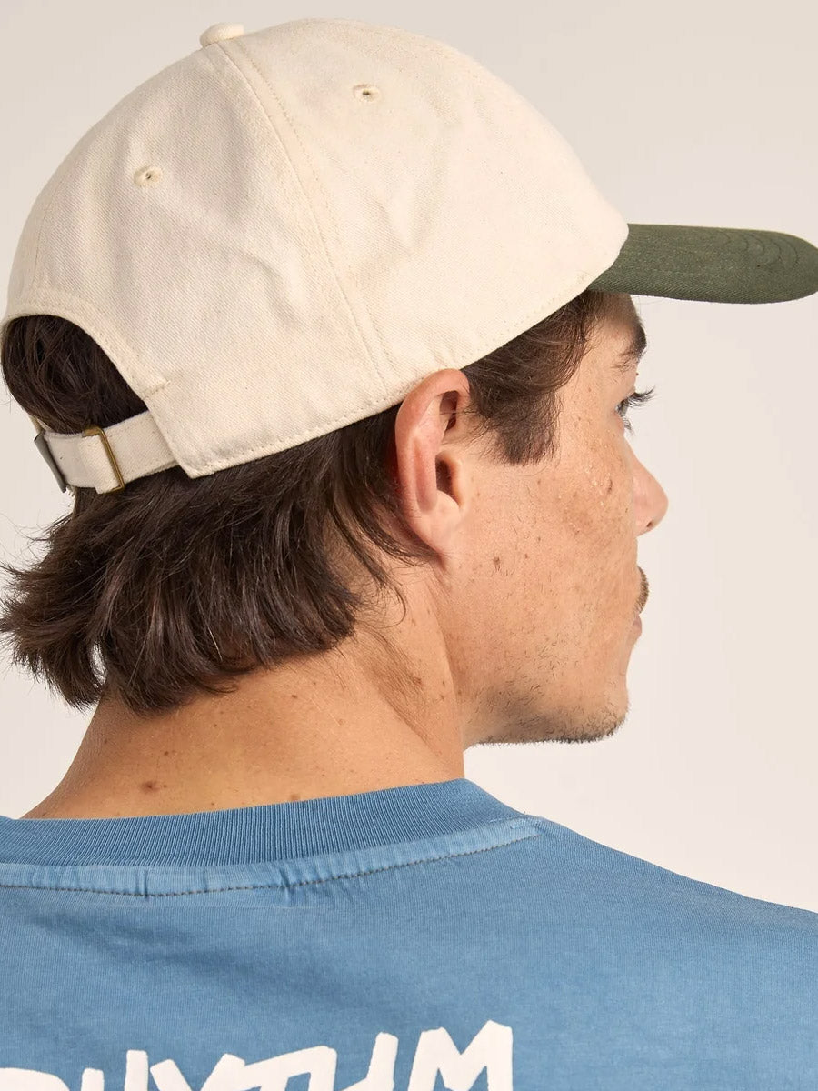 RHYTHM ESSENTIAL BRUSHED TWILL CAP - STONE HAT -