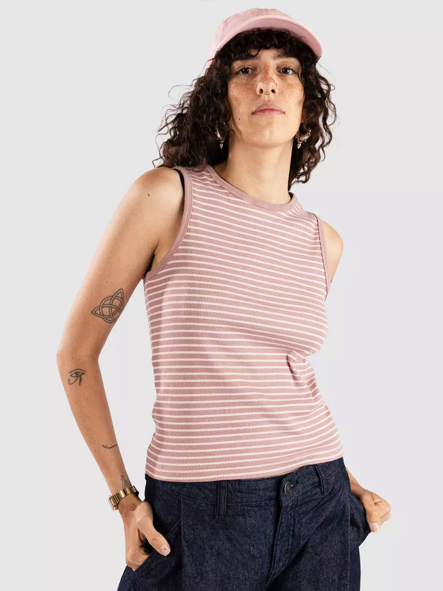 STRIPED TANK TOP - ROSE TANKS 24 COLOURS