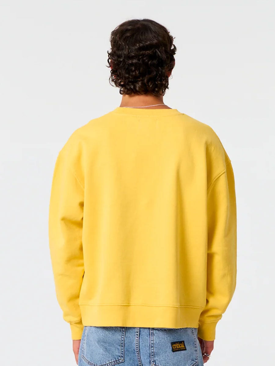 CRITICAL SLIDE SUN CURED DIAMOND CREW - SUNFLOWER SWEATERS CRITICAL SLIDE