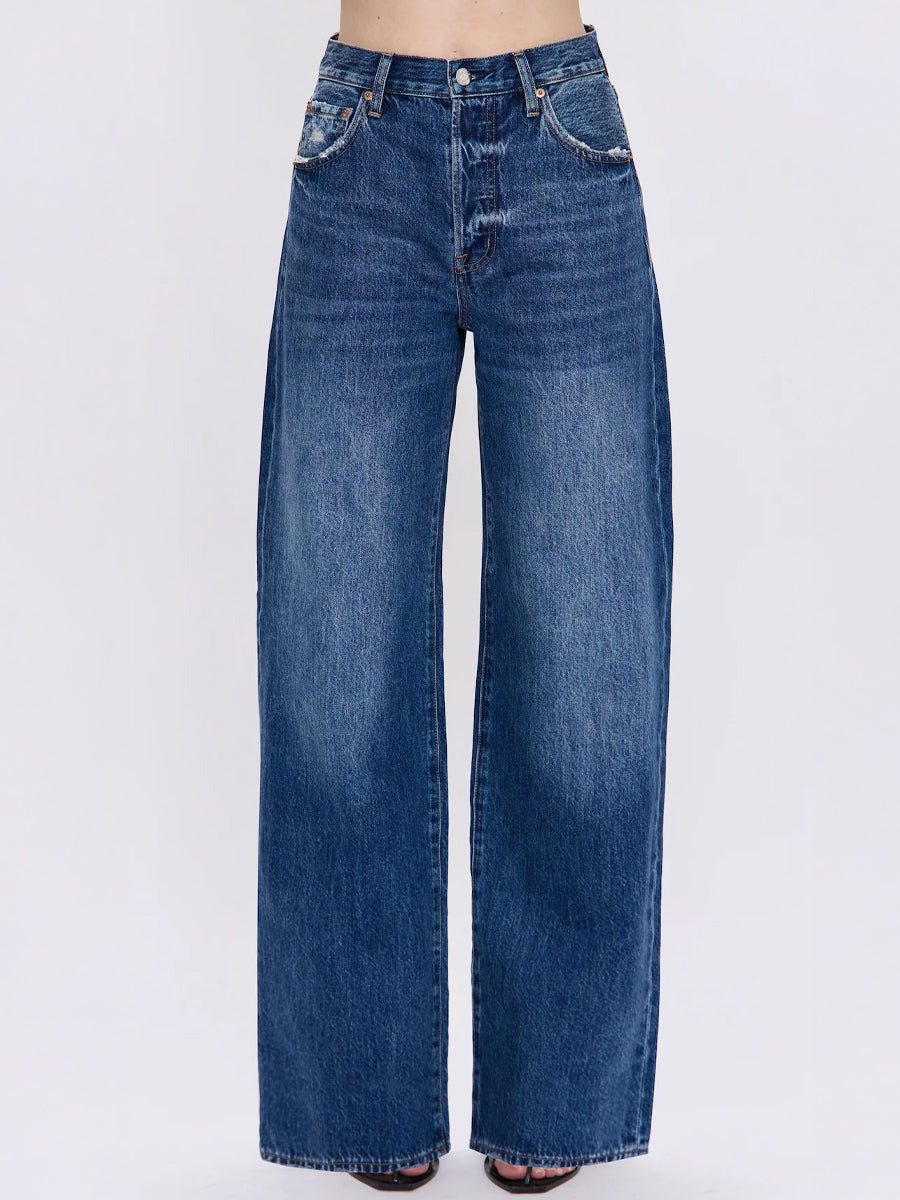 PISTOLA TATE HIGH RISE BOWED WIDE LEG JEAN - FULTON JEANS PISTOLA
