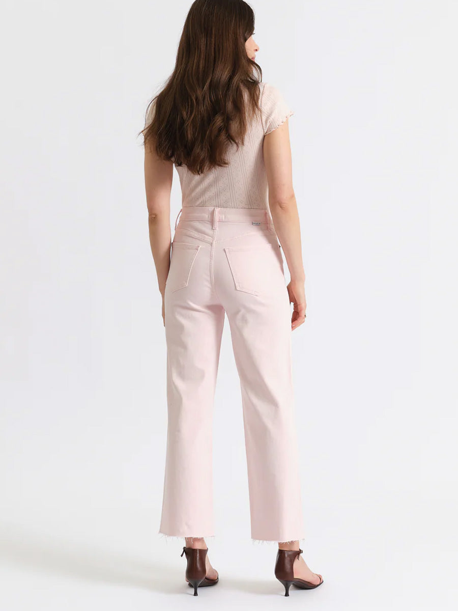 DAZE PLEASER HIGH RISE WIDE ANKLE - THINK PINK JEANS DAZE DENIM