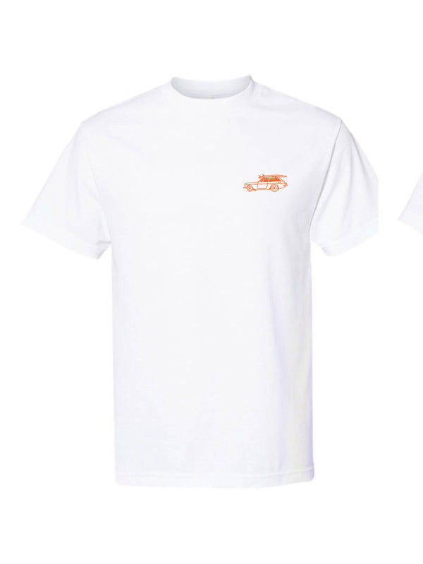 OAK SURF CLUB TRUCK TEE - WHITE T-SHIRTS OAK SURF CLUB