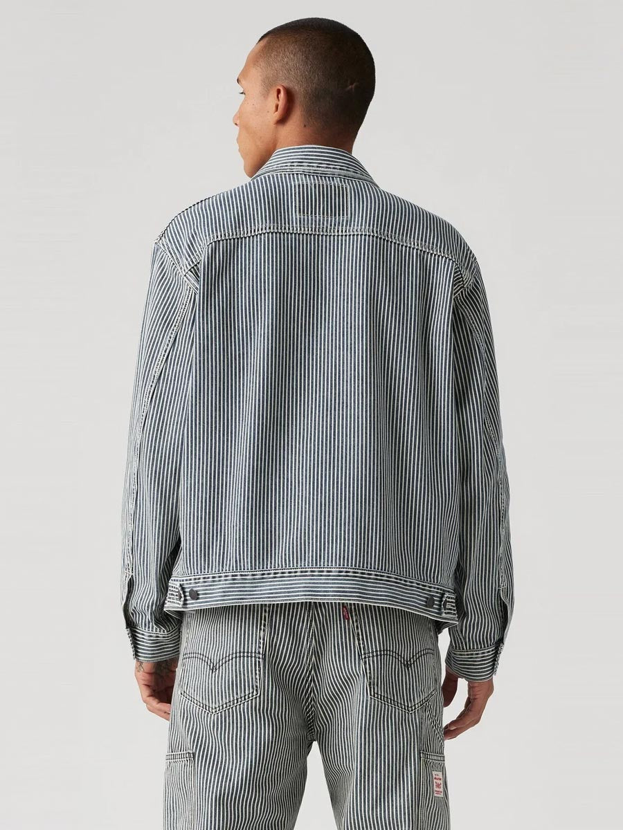 LEVI'S SUNRISE TRUCKER JACKET - AGED RR STRIPE SHIRT LEVI'S