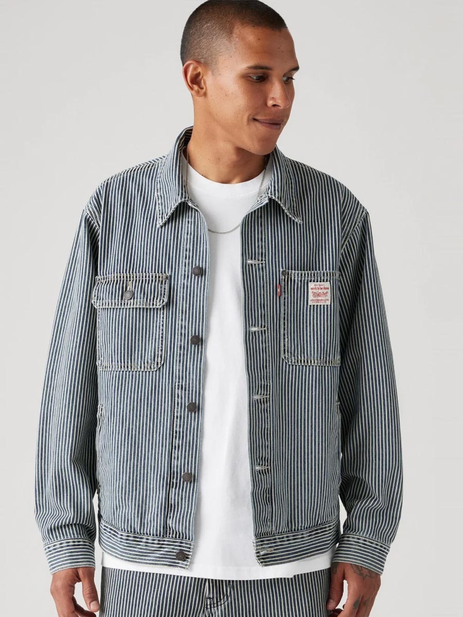 LEVI'S SUNRISE TRUCKER JACKET - AGED RR STRIPE SHIRT LEVI'S