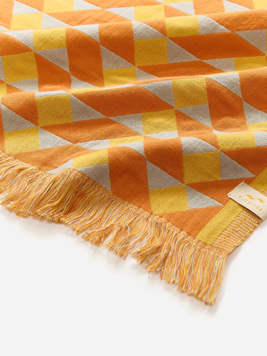 SLOWTIDE DAYDREAM TURKISH TOWEL - CURRY TOWEL SLOWTIDE