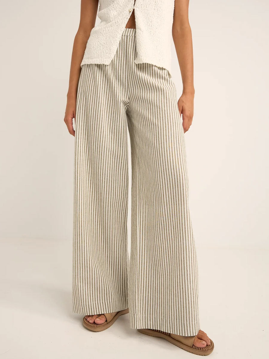 VALLEY STRIPE WIDE LEG PANT PANT -