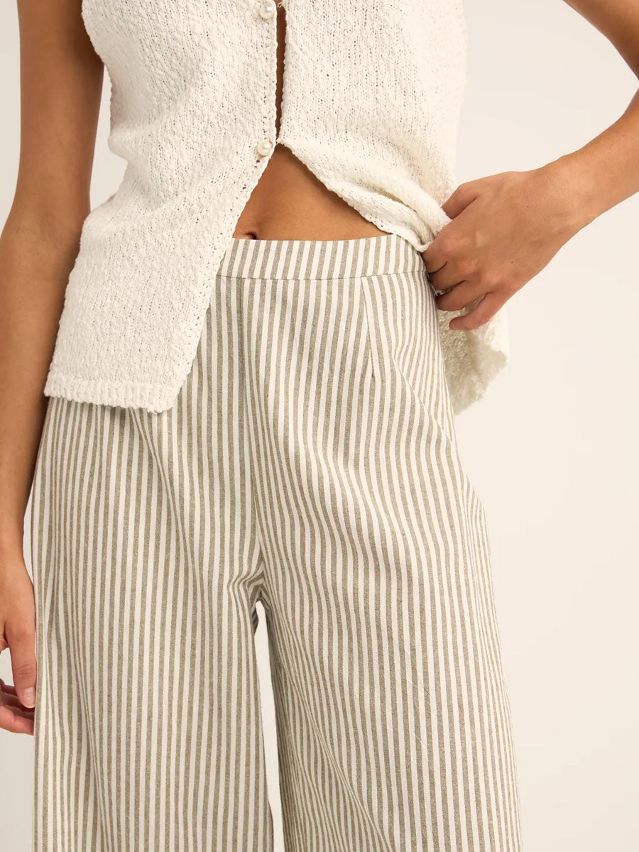 VALLEY STRIPE WIDE LEG PANT PANT -