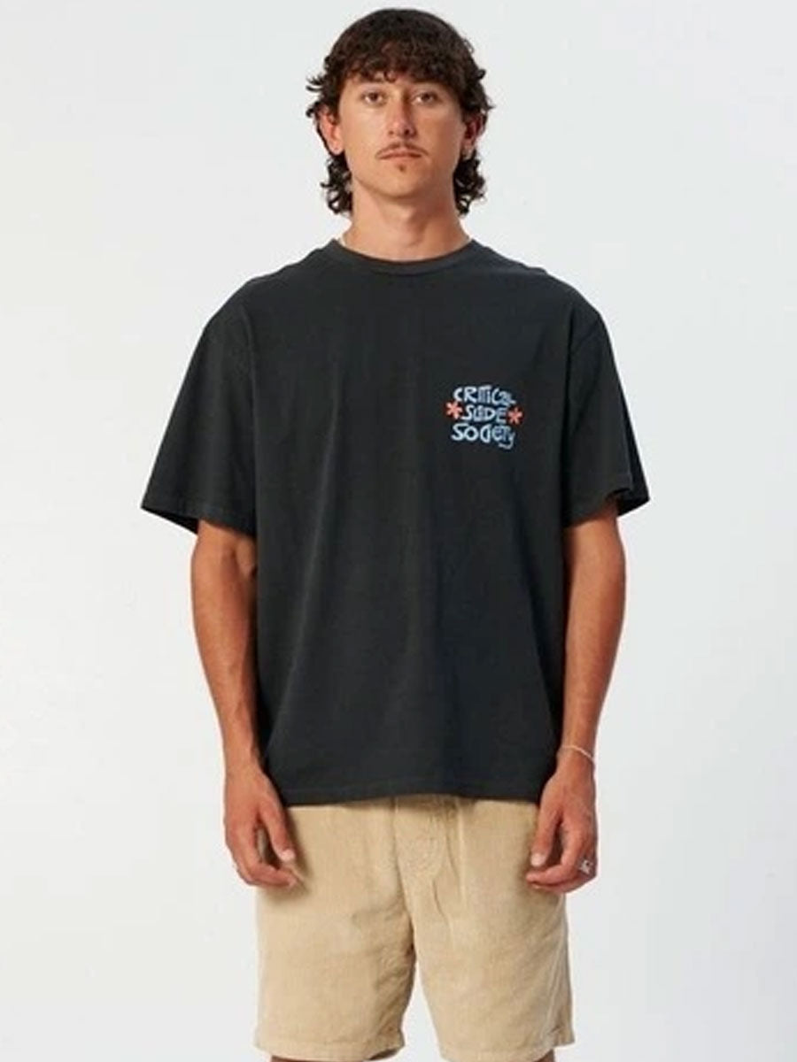 CRITICAL SLIDE VERY NICE TEE - VINTAGE BLACK