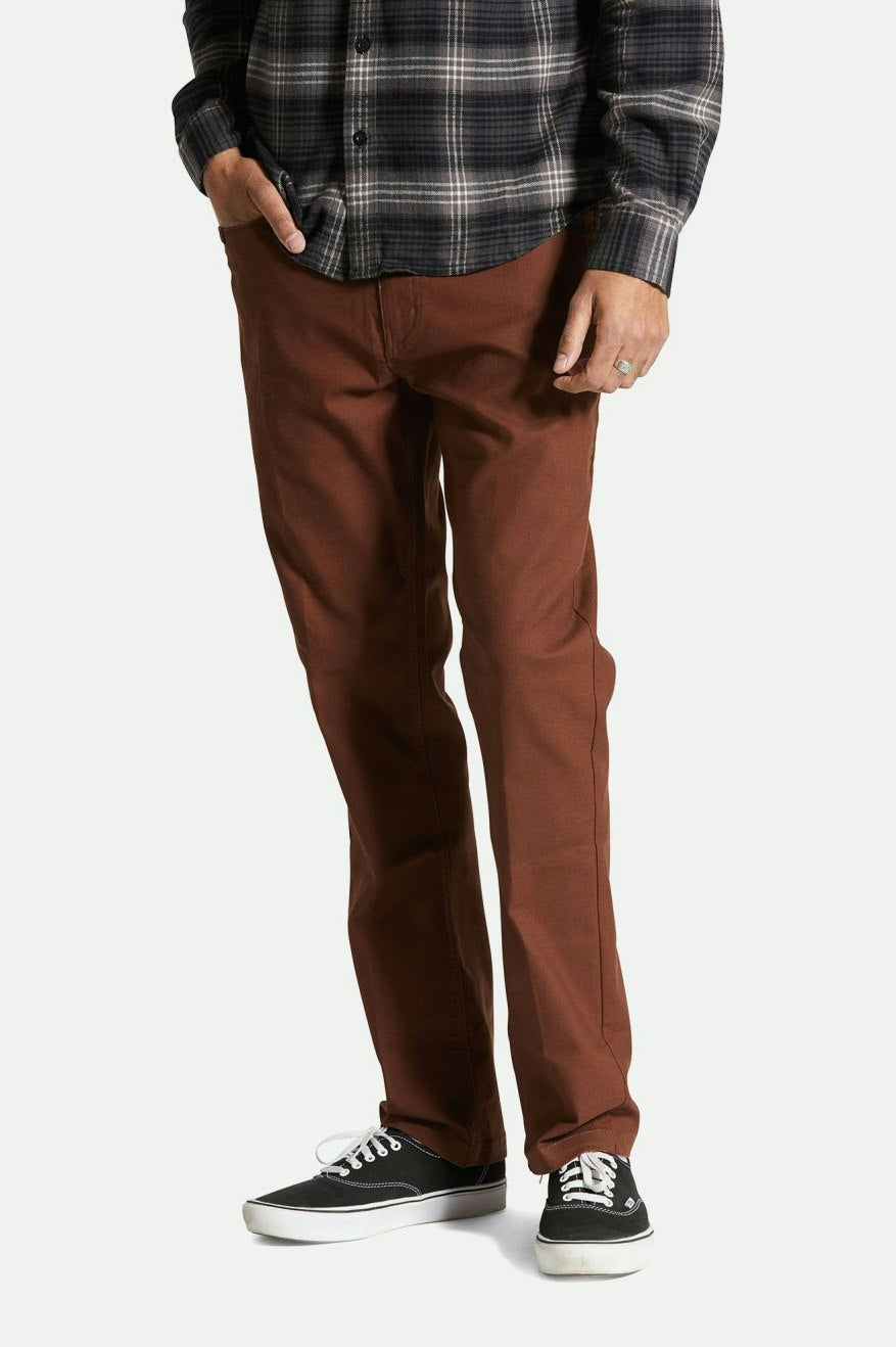 BRIXTON BUILDERS 5 POCKET PANT - SEPIA PANTS BRIXTON   