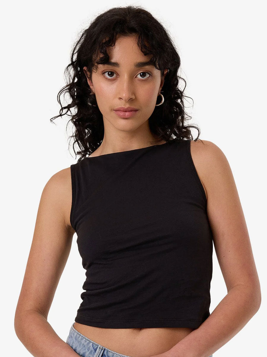 BOUNTY TANK - WASHED BLACK SHIRT -