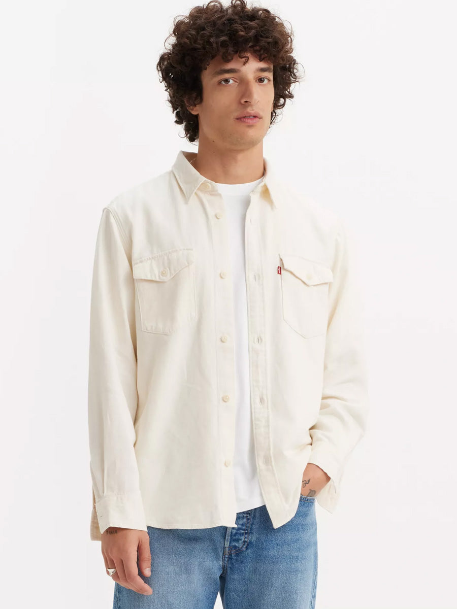 LEVI'S RELAXED FIT WESTERN SHIRT - FRESH ECRU SHIRT LEVI'S