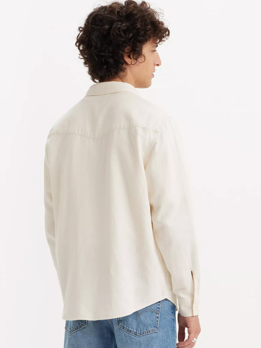 LEVI'S RELAXED FIT WESTERN SHIRT - FRESH ECRU SHIRT LEVI'S