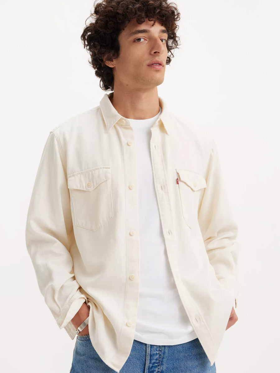 LEVI'S RELAXED FIT WESTERN SHIRT - FRESH ECRU SHIRT LEVI'S