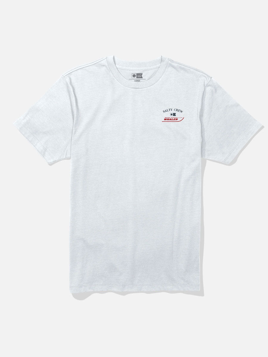 SALTY CREW WHALER CHASE SHORT-SLEEVE TEE - WHITE T-SHIRTS SALTY CREW