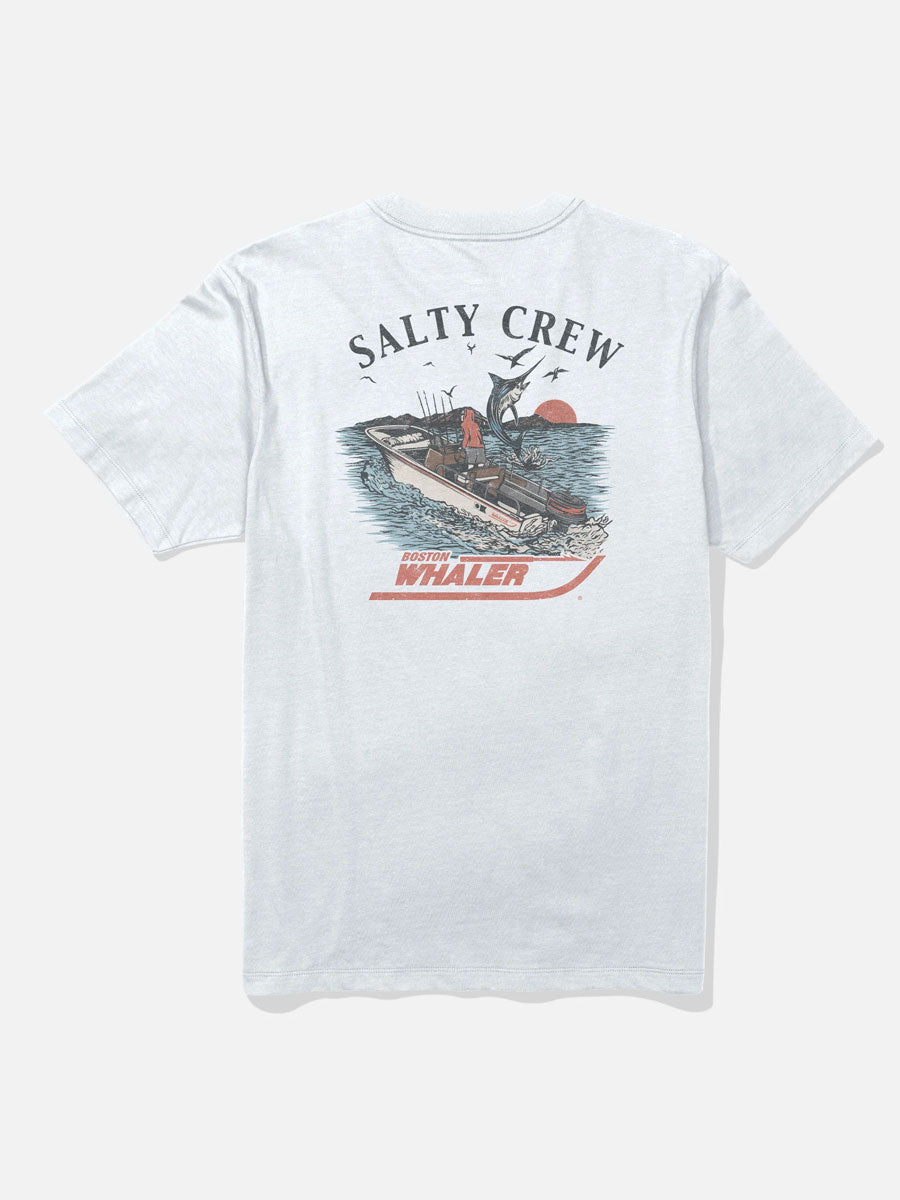 SALTY CREW WHALER CHASE SHORT-SLEEVE TEE - WHITE T-SHIRTS SALTY CREW