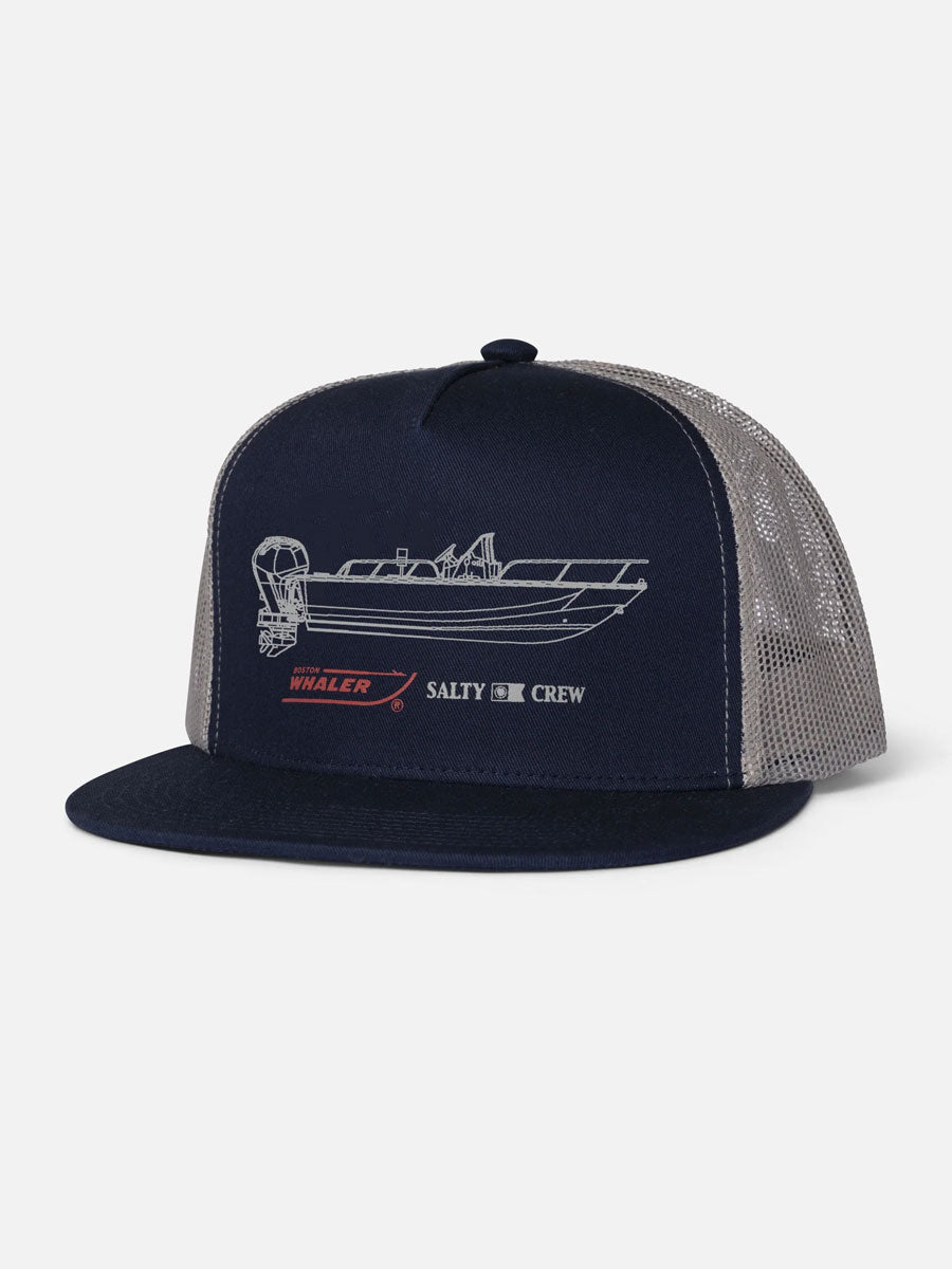 SALTY CREW WHALER TRUCKER - NAVY HATS SALTY CREW