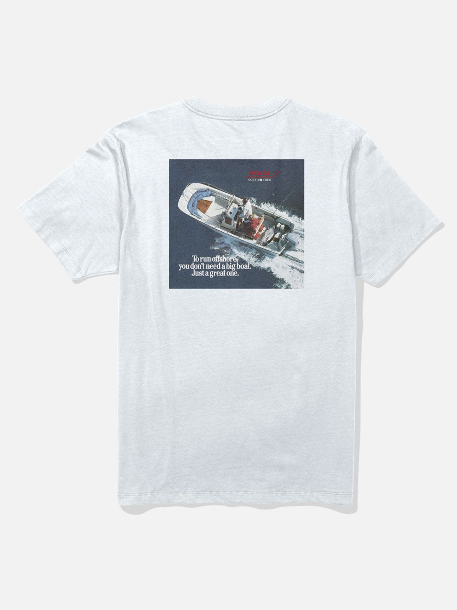 SALTY CREW WHALER OFFSHORE SHORT-SLEEVE TEE - WHITE T-SHIRTS SALTY CREW