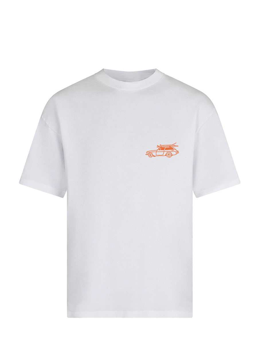 OAK SURF CLUB SANDBANKS TEE - WHITE TSHIRT OAK SURF CLUB