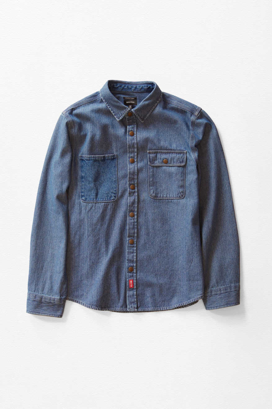 BRIXTON MC ASSEMBLY OVERSHIRT  - UNION HERRINGBONE SHIRT BRIXTON   