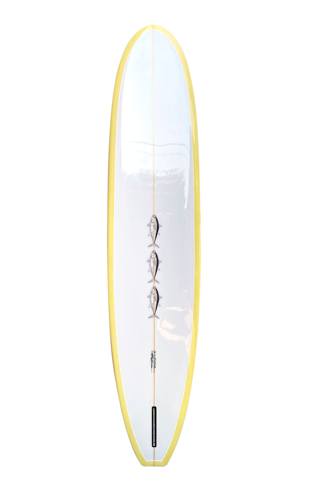 9'2 BLACK TUNA NOSE RIDER - YELLOW SURFBOARD BLACK TUNA   