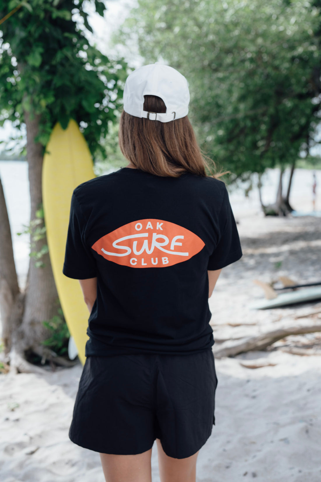 OAK SURF CLUB UNISEX OG TEE - BLACK/RED TSHIRT OAK SURF CLUB   