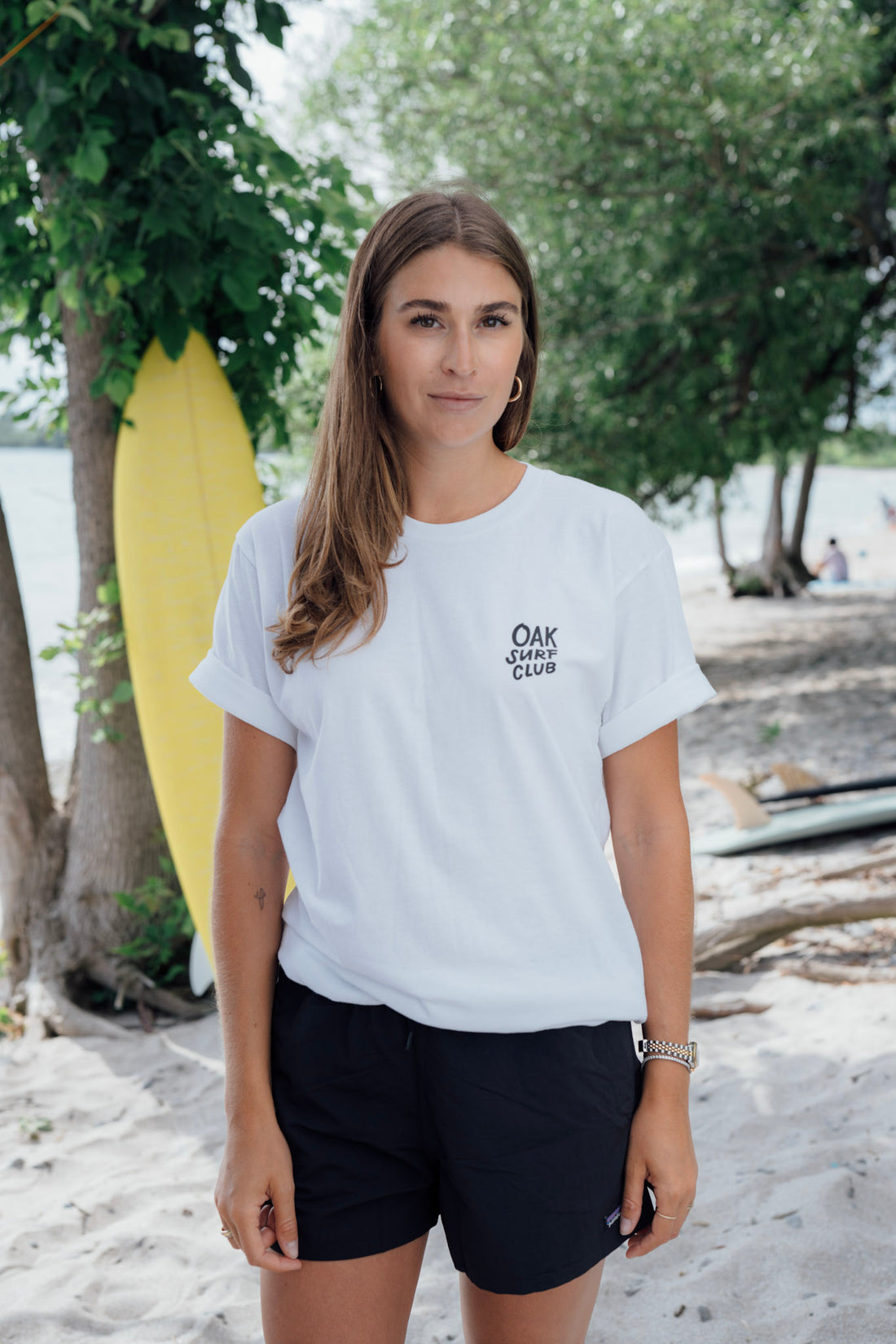 OAK SURF CLUB UNISEX GROVER TEE - WHITE TSHIRT OAK SURF CLUB   