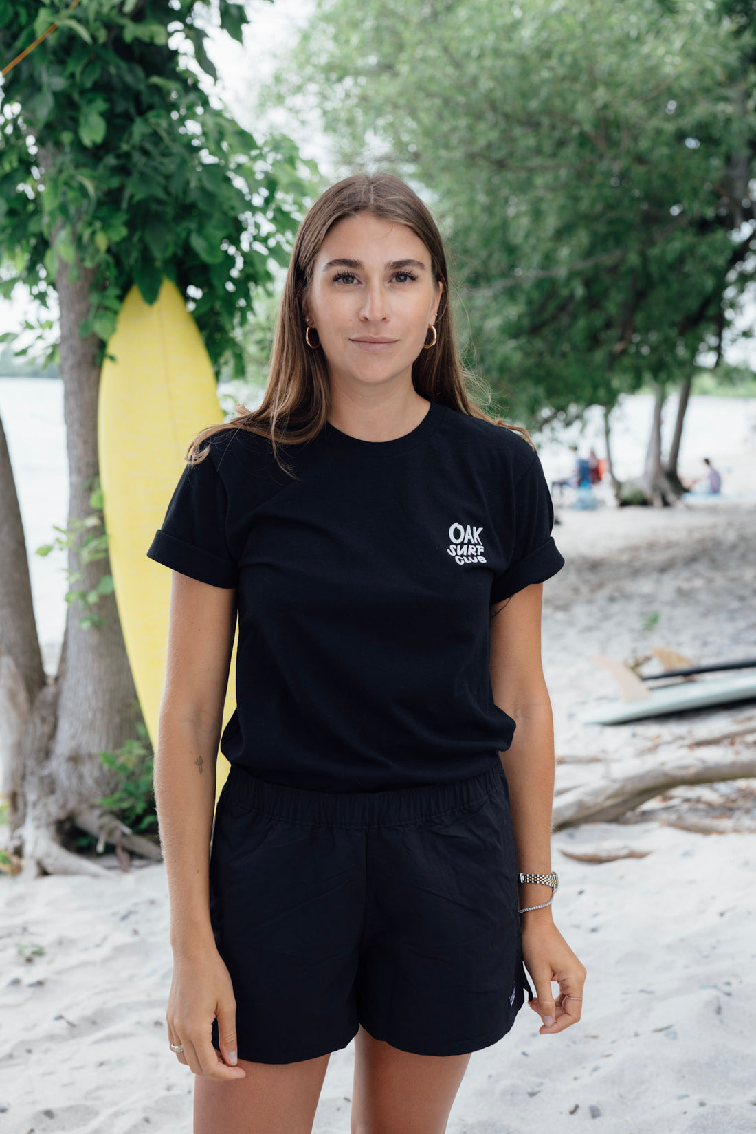 OAK SURF CLUB UNISEX GROVER TEE - BLACK TSHIRT OAK SURF CLUB   