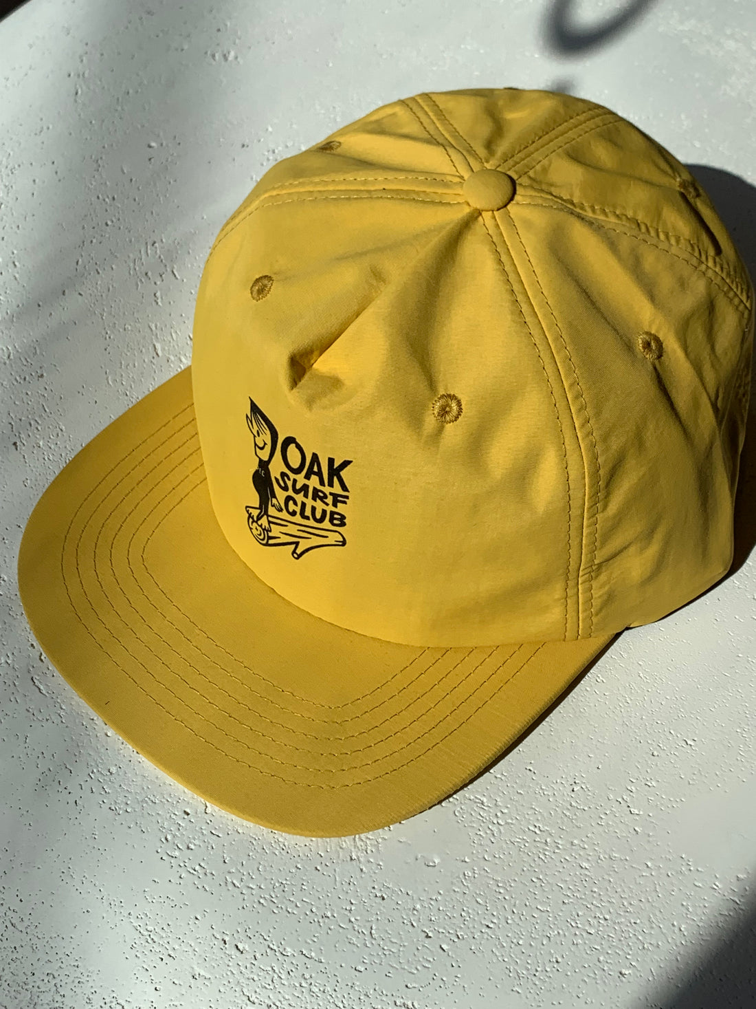 OAK SURF CLUB NYLON GROVER HAT - YELLOW HAT OAK SURF CLUB   